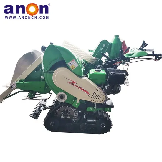 Anon Hot Sale Factory Supply Crawler Mini Rice Combine Harvester