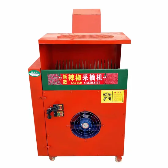 Automatic Red Chili Picking Harvesting Machine Chilli Pepper Harvester Processing Machine