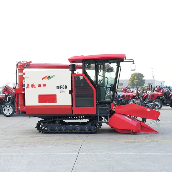 Factory Provided Farming Machine Full-Feed Combine Wheat Rice Grain Compact Crawler Heavy Farm Harvester