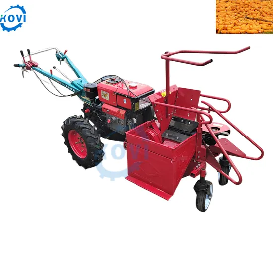 Tractor Corn Harvesting Machine Corn Reaper Maize Combine Harvester and Peeling Machine Price Good Quality Maize Harvest Machine