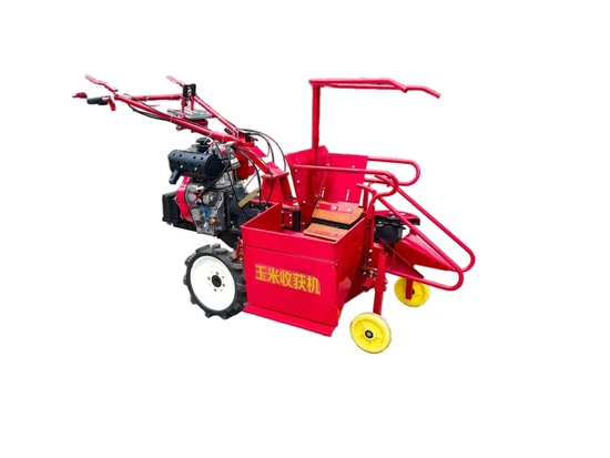 Agricultural Mini Corn Maize Single Row Harvesting Machine with Walking Tractor