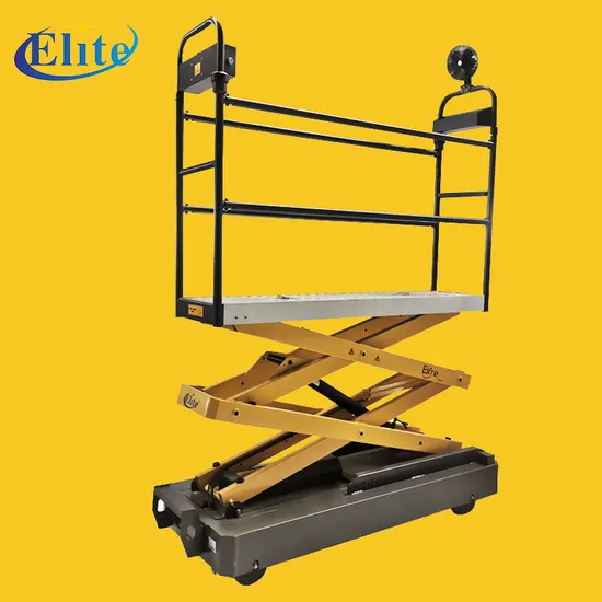 Mobile Harvest Car Scissor Lift Pipe Rail Trolley for Greenhouse