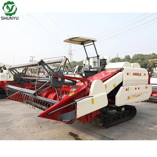 FM World Harvester 4lz-3.0 102HP Rice and Wheat Combine Harvester for Sale