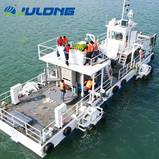 Weed Removal Boats Weed Harvesting Machine Floating Waste Collecting Boat