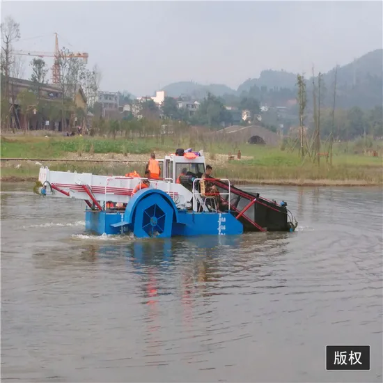 China Keda Low Price High Efficient Water Weed Hyacinth Cutting Harvester
