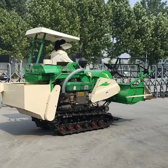 Rice Harvester 25HP Rice Soybean Combine Harvester Household Multi-Functional Crawler Type