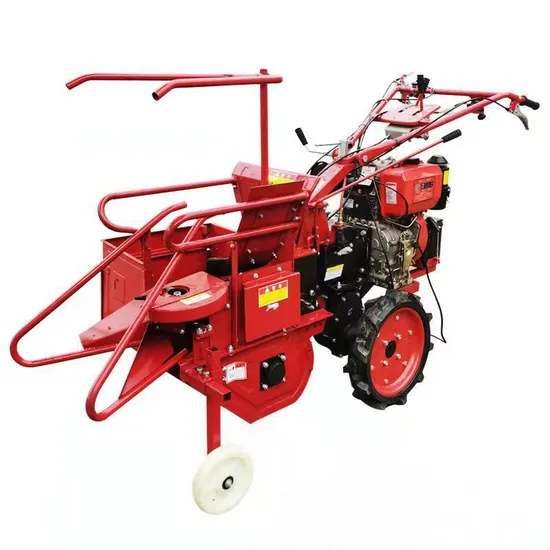 Farm Harvesting Machine Mini Corn Harvester Diesel Engine Hand Push Corn Cropper Harvester