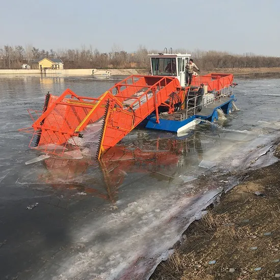 Floating Rubbish Collecting Water Weed Trash Skimmer Water Hyacinth Harvester