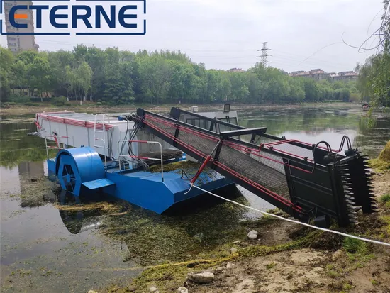 Eterne Lake Garbage Cleaning Machine Boat River Aquatic Weed Plant Harvester Machine