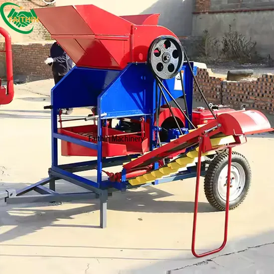 High Efficiency Agricultural Diesel Engine Peanut Harvest Tools Groundnut Picking Harvester Peanut Picker Machine