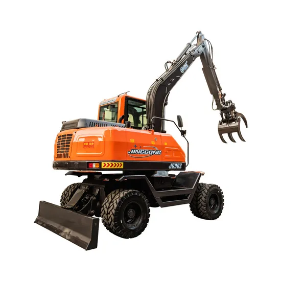 Hydraulic Wheel Excavator with Orange Peel Grapple for Sale