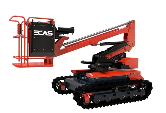 Ecas-100K Table-Typed Motorized Scissor AC Motor Cargo Table Boom Lift for Harvest Orchard Picking Fruit Agriculture Machine