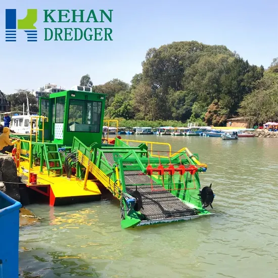 Modern Aquatic Plant Harvester for Efficient Water Hyacinth Removal