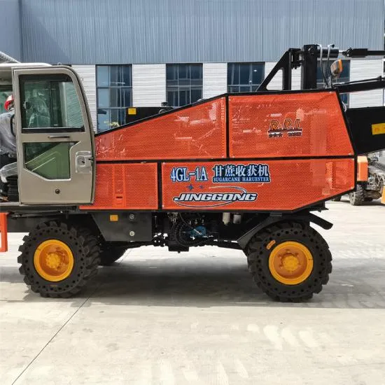 9 Ton Wheeled Whole Stalk Sugarcane Combine Harvester with Two Engines