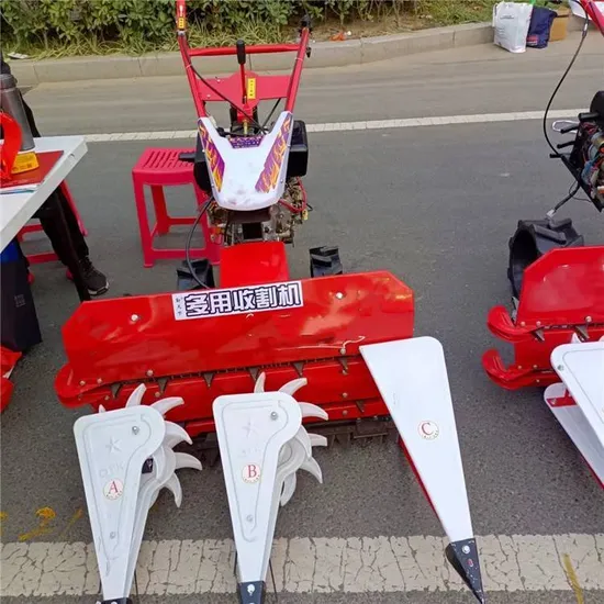 Compact Self-Propelled Gasoline Harvester for Wheat, Rice, and Corn