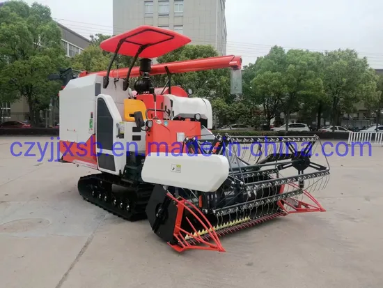 High Efficiency Paddy Rice Combine Harvesting Machine Mini Grain Harvester Combine
