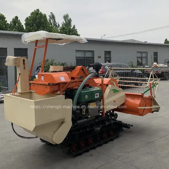 Low Fuel Multi Crops 28 Horsepower Small/Mini Combine Rice Harvester with Straw Bale