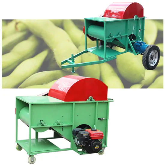 Small Mini Fresh Soyabean Harvester Machine Green Pea Bean Harvesting Picking Machine
