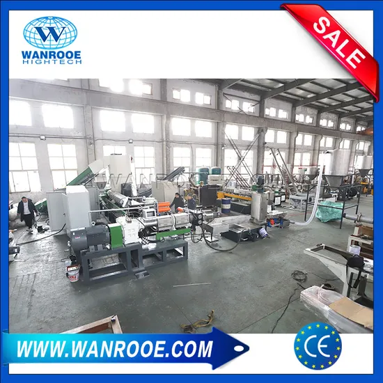 Water Ring Waste PP/PE/HDPE/LDPE Flake/Scrap Agriculture Film Woven/Raffia/Cement/Shopping Bag Recycling Plastic Pellet/Granule Granulator Machine
