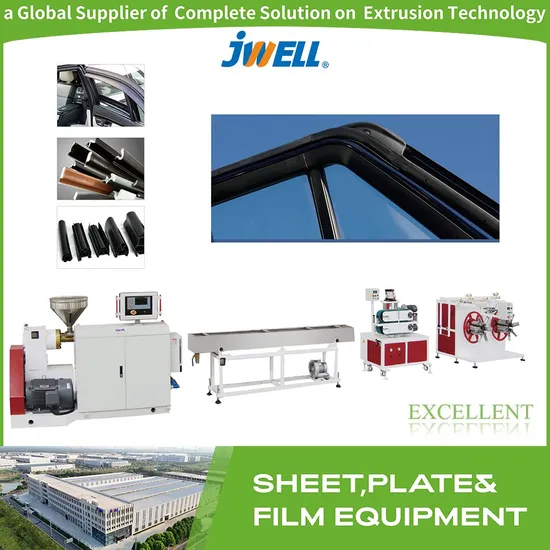 Jwell PVC/TPU/TPE Automotive Seal Profile Making Automatic Plastic Machine Equipment Production Extruder Line