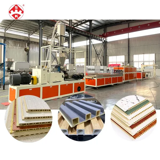 WPC PVC Panel Machine Clading Roofing Wall Panel PVC Ceiling Panel Hollow Decoration Panel Profile Extrusion Making Extruder Machine