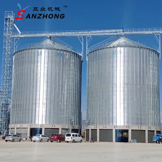 Storage Plastic Pellets/Powder/Cement/Coal/Wheat/Corn/Soybean/Rice Large Galvanized Steel Silo