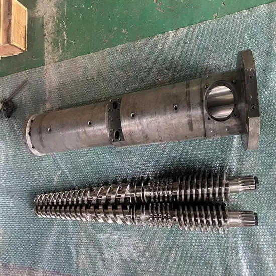 Kmd Kk40 Kk50 Kk60 Conical Twin Screw Barrel for Profile Extrusion Kmd Kk40 Kk50 Kk60 Conical Twin Screw Barrel for Profile Extrusion