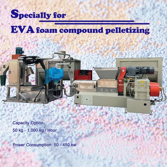 EVA Compound Pelletizing Line Granulator Masterbatch Production