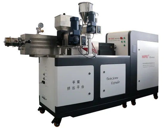 Laboratory Parallel Co-Rotating Twin Screw Extruder with Torque Measurement