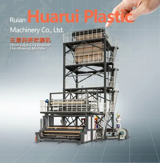 Auto High Speed HDPE LDPE LLDPE PE Single Layer Two Three Layer Multilayer Layer Rotary ABA Plastic Film Blowing Extruder Film Extrusion Blown Machine Price