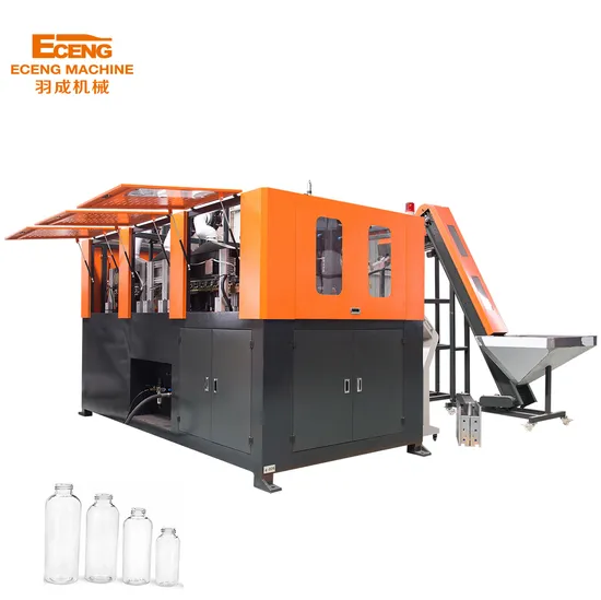 2 4 6 8 Cavity Plastic Pet Bottle Blowing Moulding Machine