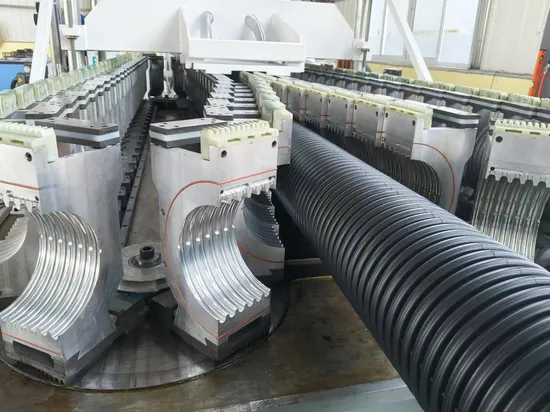 110-315mm Plastic HDPE PE PVC PP Double Single Wall Corrugated Dwc Pipe Tube Hose Extrusion Production Making Manufacturing Machine
