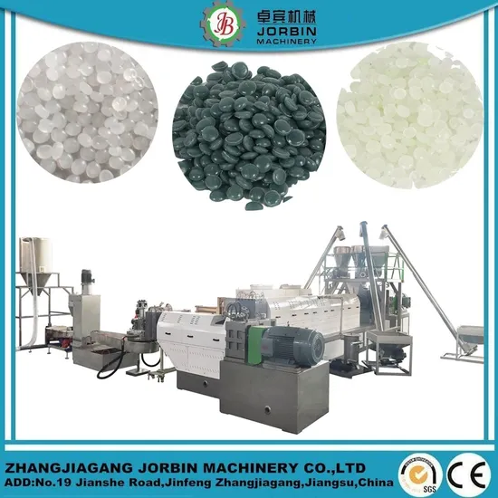 Double Stage Waste Plastic Recycling Granulator for Rigid Hdld PE PP Flakes