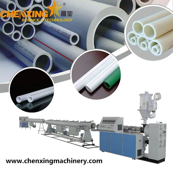 Wholesale Plastic PE HDPE PPR Water Gas Oil Supply Pipe Tube Extrusion Production Line Single Screw Extruder Drip Irrigation/Laminated Pipe Making Machine