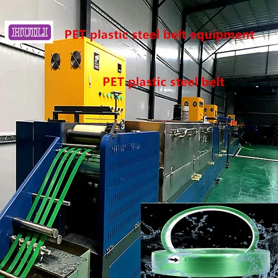 9-32mm Pet Plastic Steel Belt Production Line in 100% Bottle Flakes