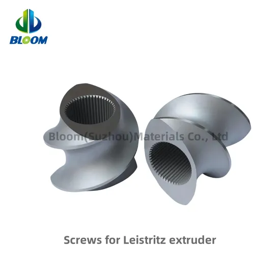 Wear-Resistant Bimetallic Alloy Twin Screw Segments Screw Elements for Polymer Extrusion