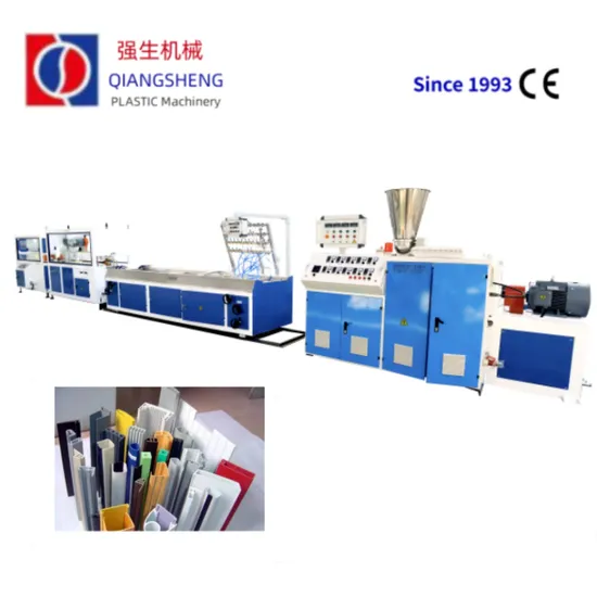 Plastic WPC UPVC PVC Electrical Cable Angle Edge Window Foam Door Frame Rain Gutter Pipe/Profile Extrusora De Plastico Extruder Production Line Making Machine