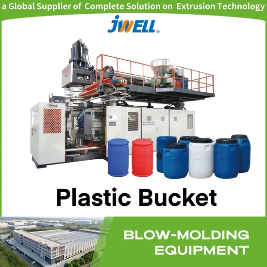 Jwell Jwz-Bm160/230 Small Plastic Blowing Molding Making Machine for 100-220L Open-Top Double ′l′ Ring Bucket, Jerry Can, Drum Bottlle Making Machine