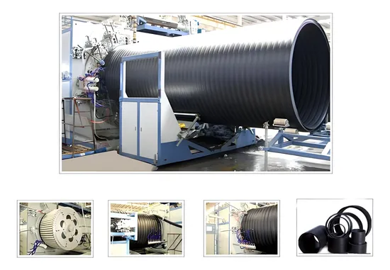 Ruihang Manufacturing HDPE Large Diameter Hollow Wall Winding Pipe Production Line