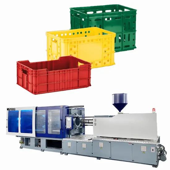 Big Plastic Thin Wall Basket Fruit Box Making Big Mould Cheap Kebida Brand Injection Molding Machine