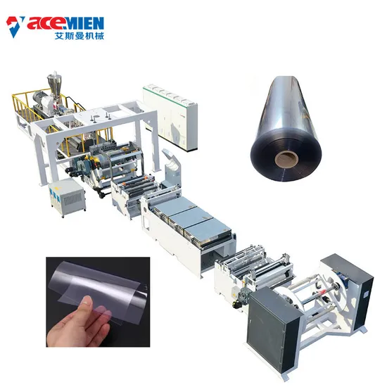 Pet PLA PVC PP Pbat Sheet Roll Extruder Machine PC Transparent Sheet Extrusion Machine Line Pet Plastic Sheet Making Machine