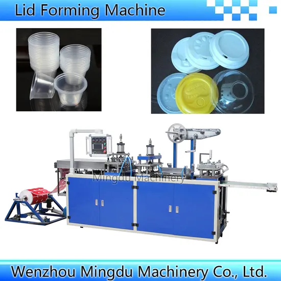 Automatic High Speed Plastic PP PS Pet PVC Material Cup/Bowl/Box/Container Disposable Coffee Cover/Lid Eggtray Plate Thermoforming Forming Making Machine