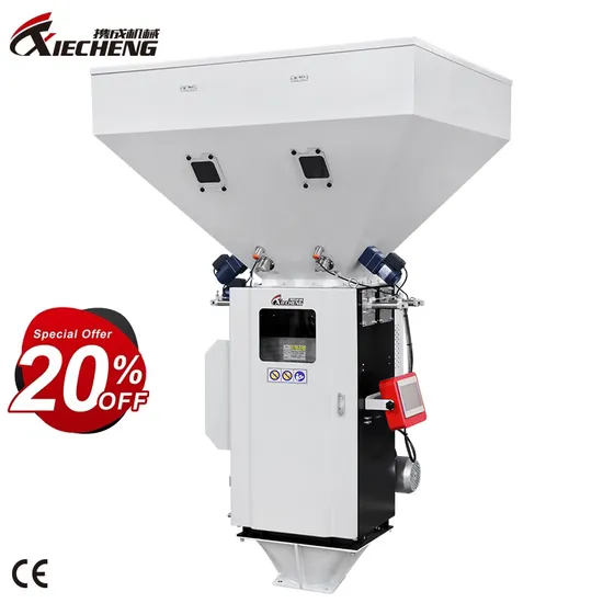 PLC Controlled Weigh Scale Gravimetric Batch Blender Mixer Machine Plastic Granules Gravimetric Blender for Plastic Color Masterbatch