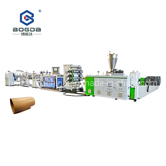 Bogda 300mm-600mm Width Three Rolls Calender Furniture Edge Banding Plastic PVC Rigid Sheet Production Line Extrusion Molding Making Machine Price