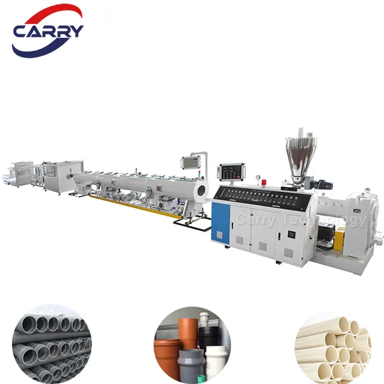 Plastic PVC Water Pipe Making Extruder Machine UPVC Conduit Tube Extrusion Fabrication Equipment CPVC Manufacturing Production Line Machinery with Factory Price