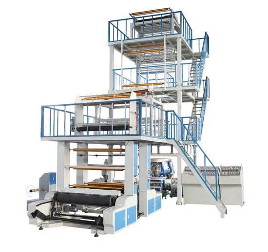 HDPE/LDPE/LLDPE/PLA High Speed ABA Co-Extrusion Film Blowing Machine