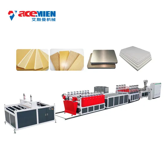 Waterproof WPC PVC Foam Board Making Machinery Bamboo Charcoal Wood Veneer Making Machine