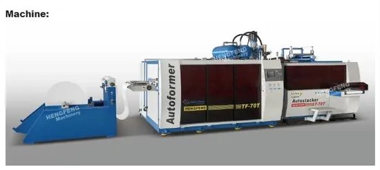 In Line Extrusion Plastic Thermoforming Machine (HFTF70T)
