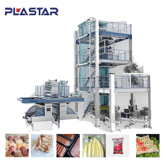 Plastar 5 Layers Blown Film Extrusion Machine Plastic Film Blowing Machine HDPE Blown Film Making Machine