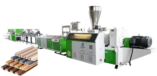 Plastic PVC Fluted Panel Machine Exterior WPC Wall Panel Louver Manufacturing Machine